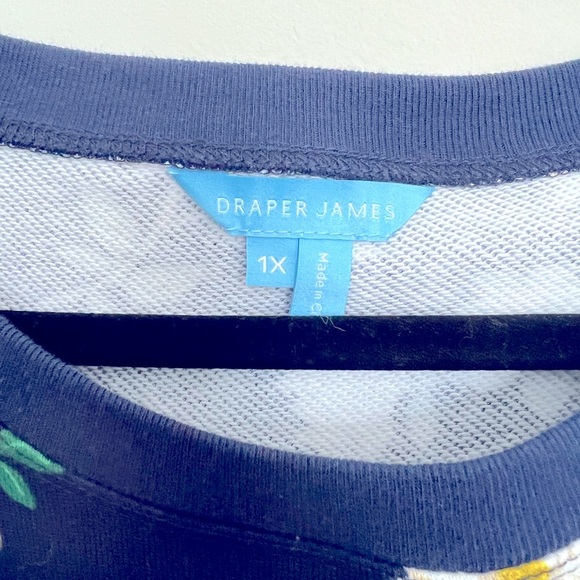 Draper James Natalie Sweatshirt Dress in Magnolia Cotton Size 1x - Picture 6 of 8